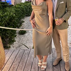 BHLDN Satin Charmeuse Dress